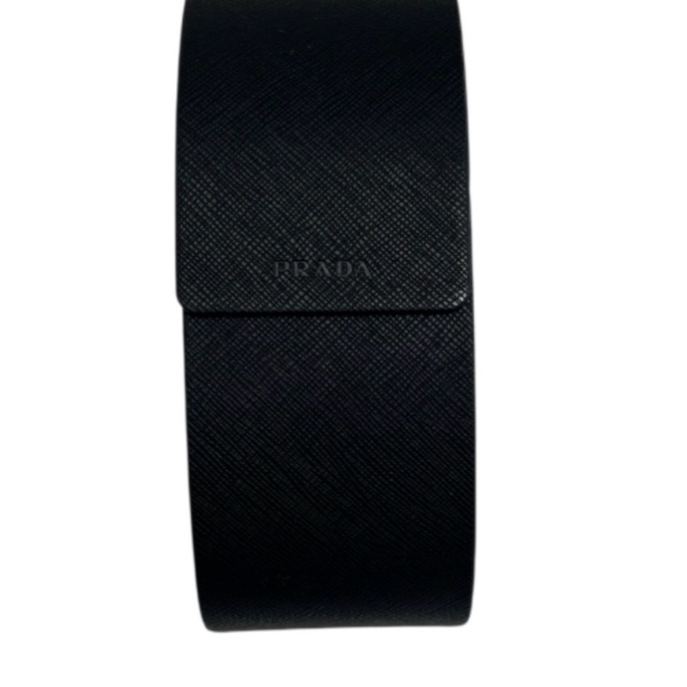 PRADA Sunglasses Case Hard Magnetic Closure, Black Velvet Interior Designer